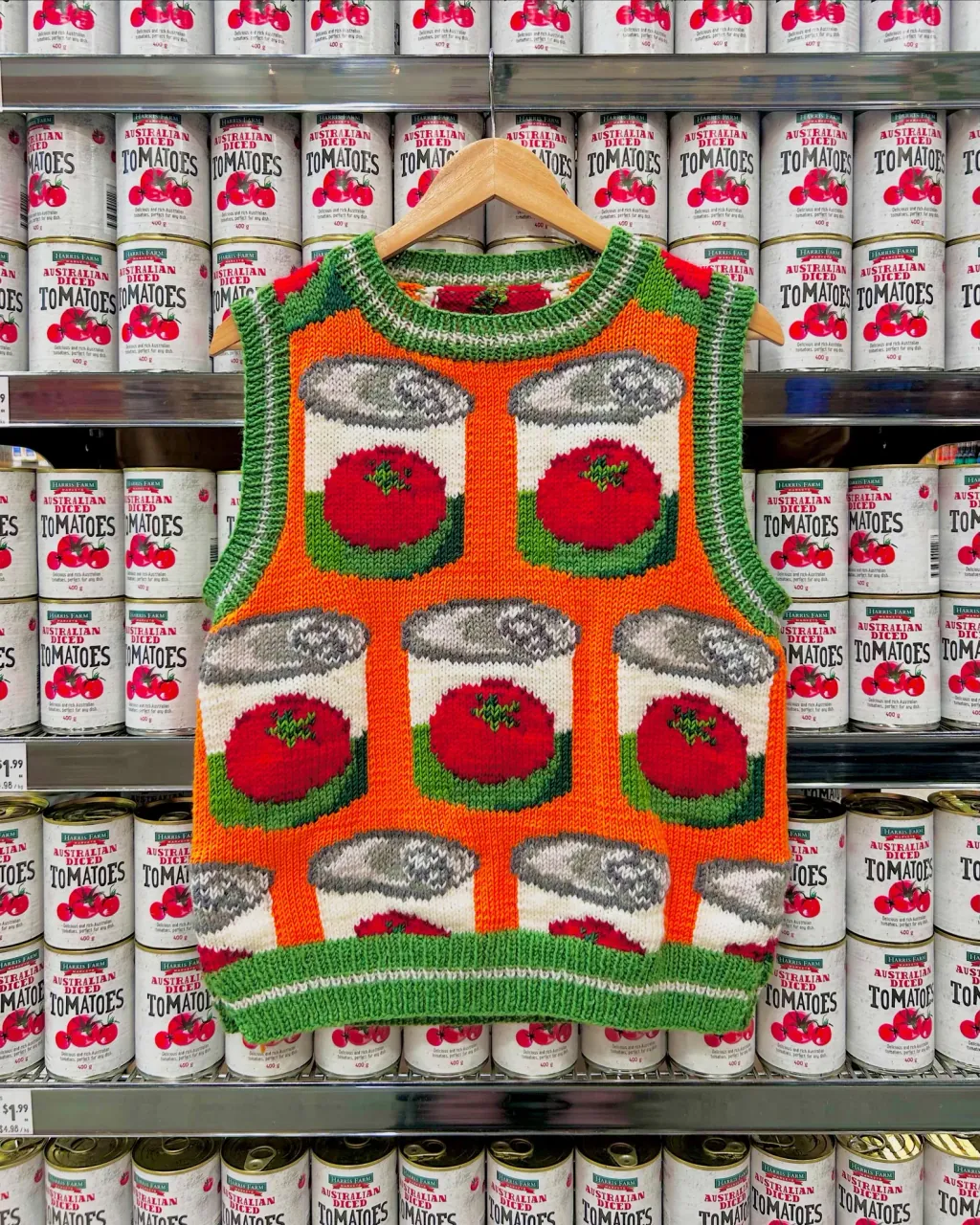Tomato Cans Sweater Vest