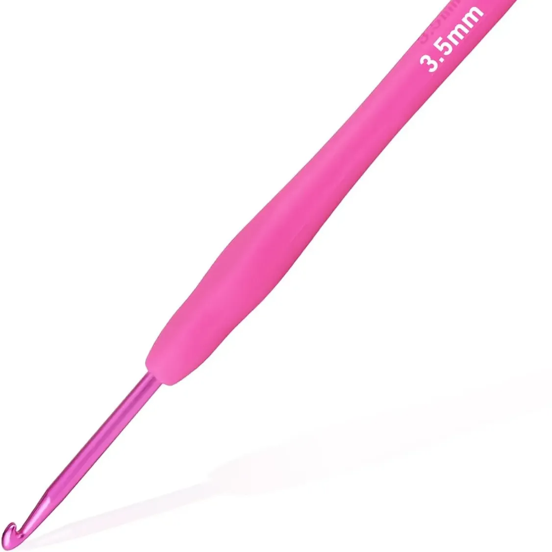 3.5mm Crochet Hook, Supers Smooth 3.5 mm Ergonomic Crochet Hooks for Beginner, Comfort for Arthritic, 1 Pack