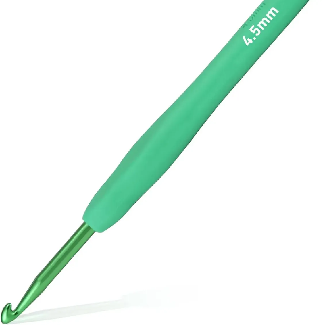 4.5mm Crochet Hook, Supers Smooth 4.5 mm Ergonomic Crochet Hooks for Beginner, Comfort for Arthritic, 1 Pack