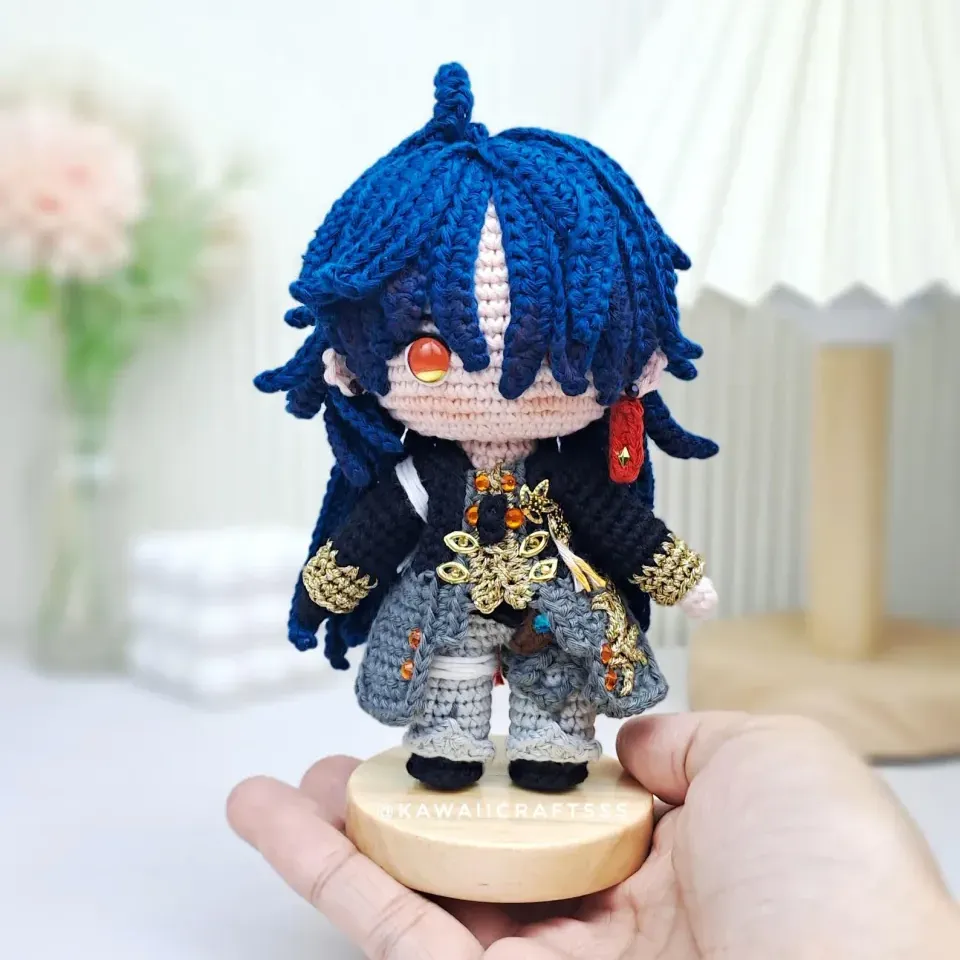 Blade Honkai Star Rail Plush, Amigurumi Crochet Doll Anime Gamer Gift