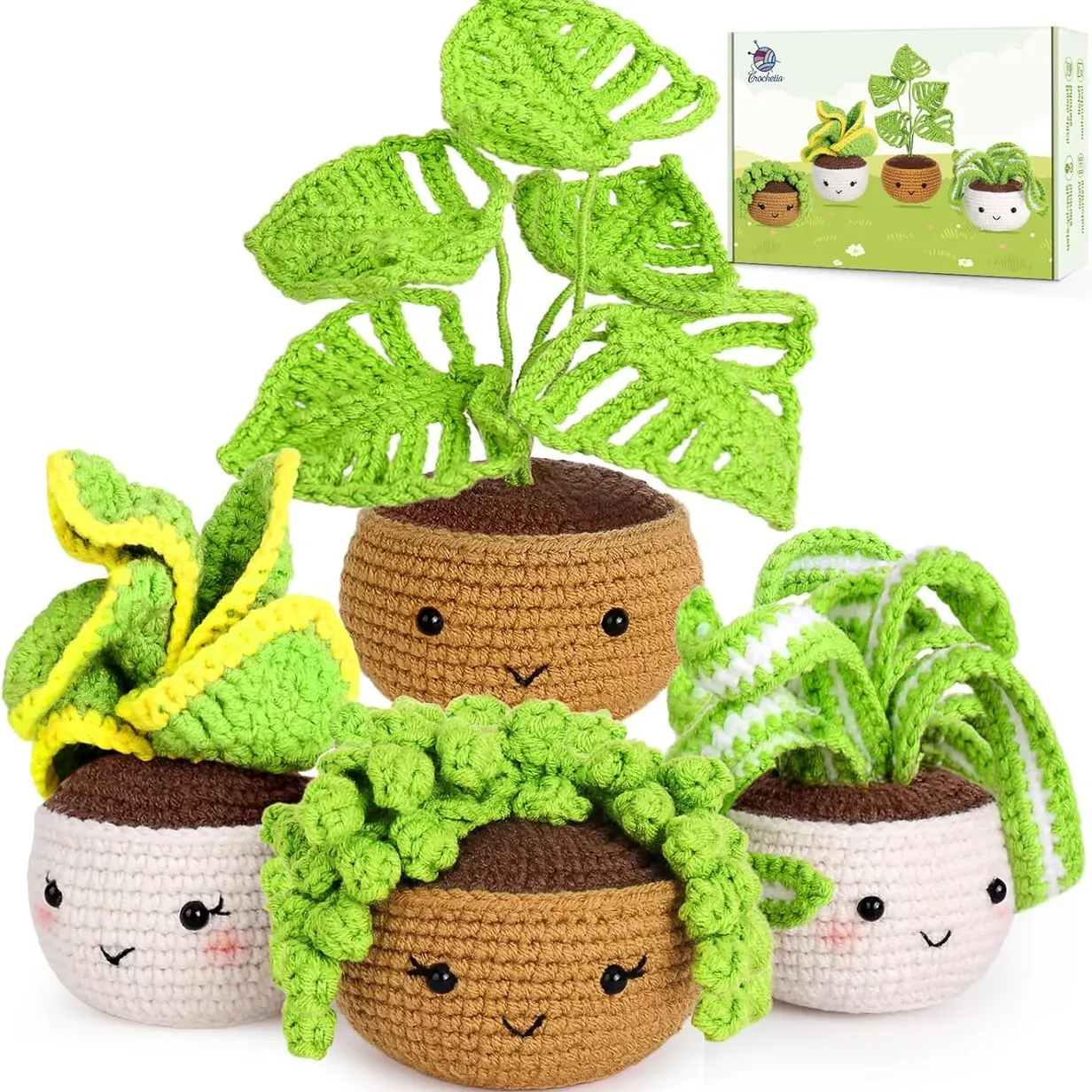 Crochetta Crochet Kit for Beginners, Crochet Starter Kits for Adults with Step-by-Step Video Tutorials, Learn to Crochet Kit Kids, Knitting 