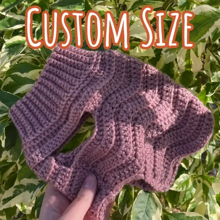 Custom Wave Crochet Dog Sweater | Custom Fit, Anti-Pilling Yarn