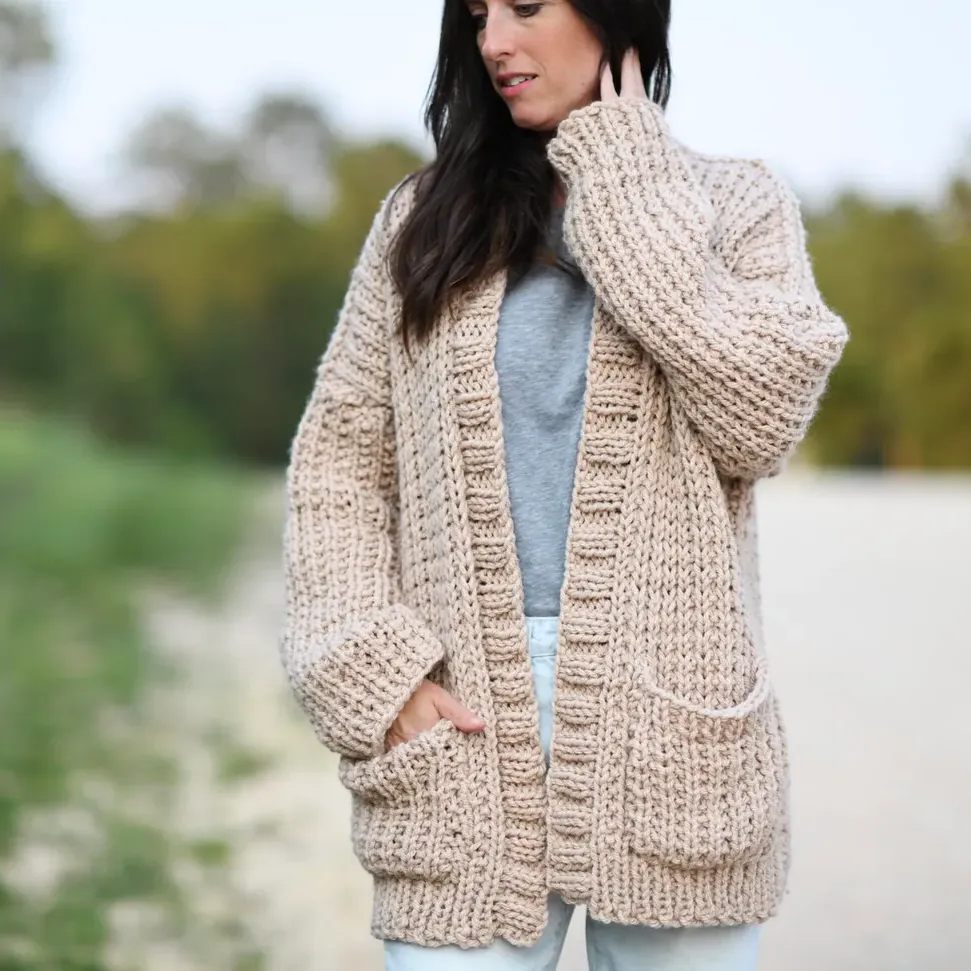 Big Comfy Ribbed Cardigan