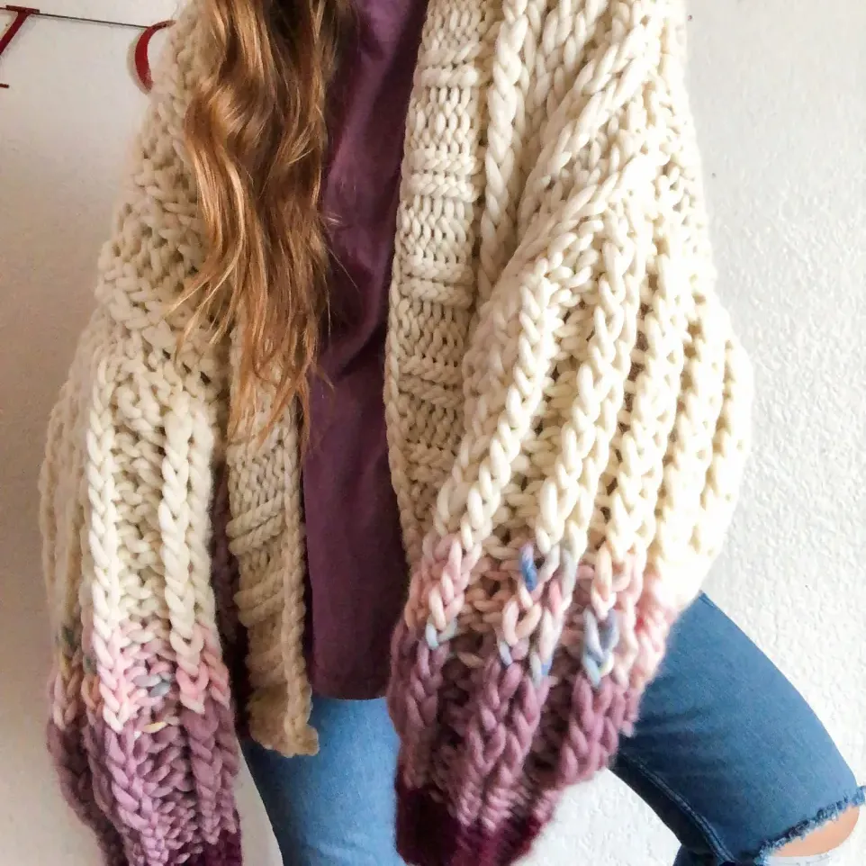 Sugarplum Fairy Ribbed Cardigan