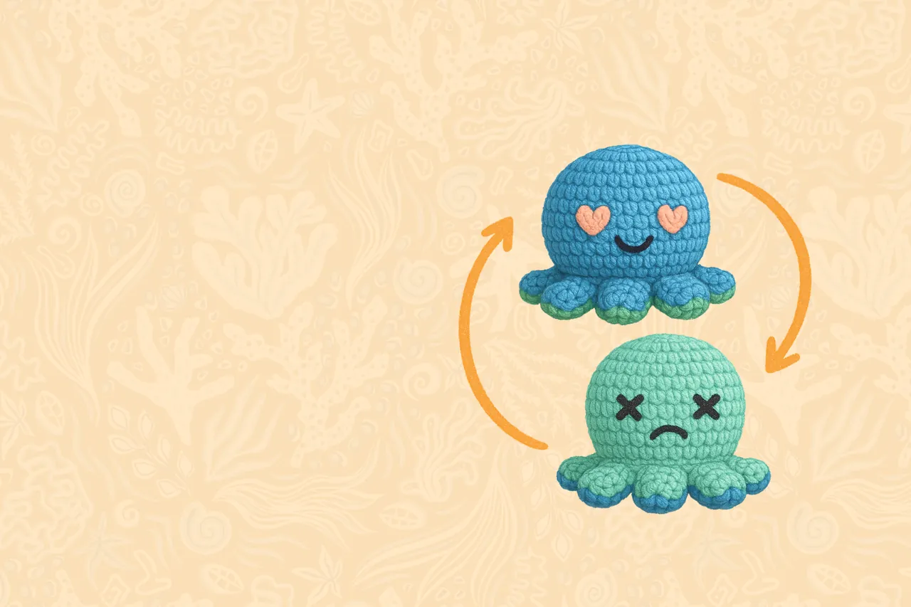 Reversible Crochet Octopus