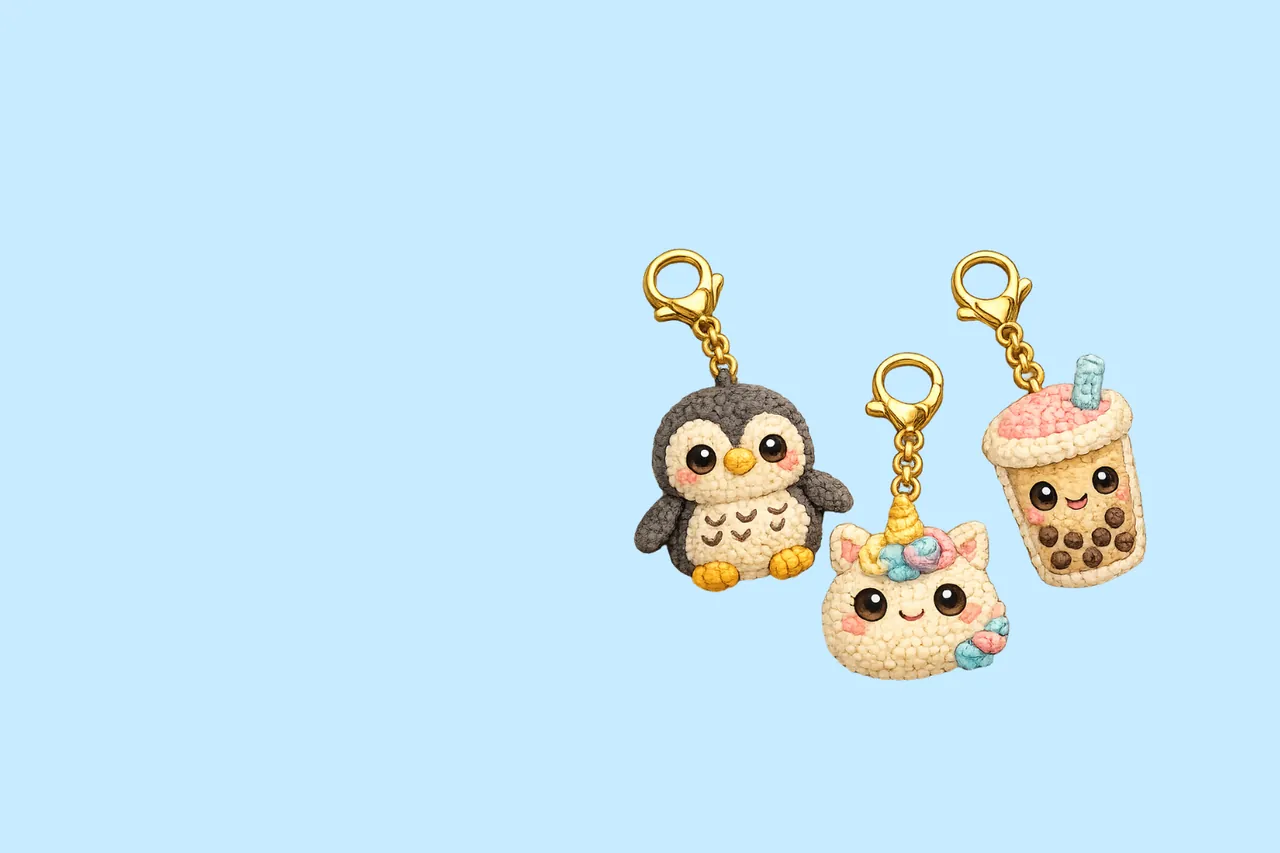 30 Adorable Crochet Keychain Patterns: Cute & Easy DIY Bag Charms