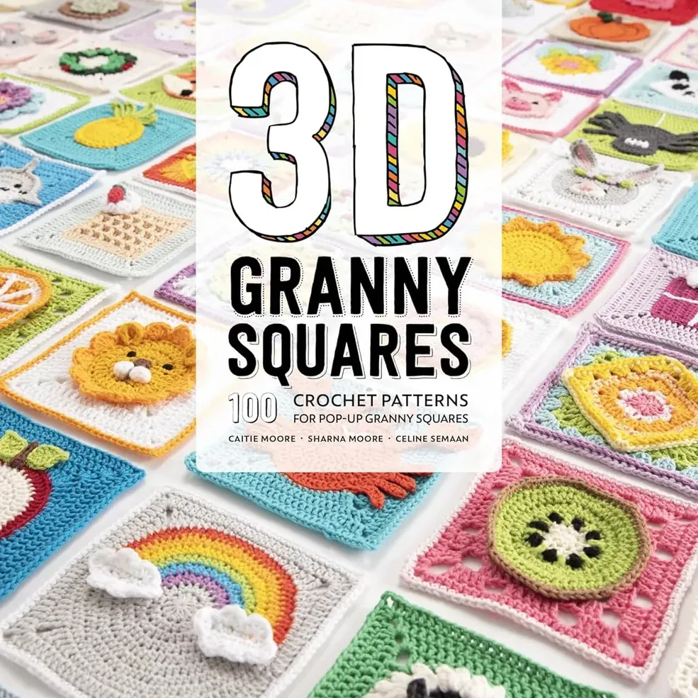 3D Granny Squares: 100 crochet patterns for pop-up granny squares