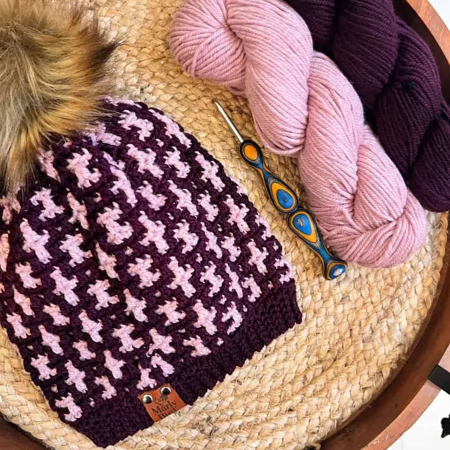 Mallow Mosaic Crochet Hat