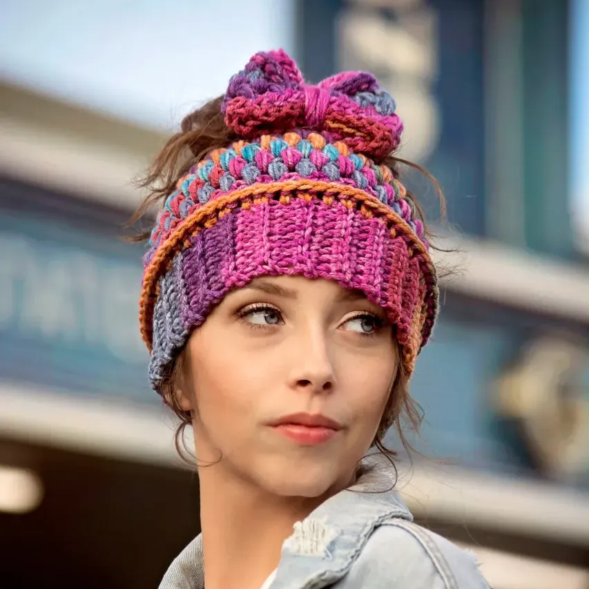 Messy Bun Beanie