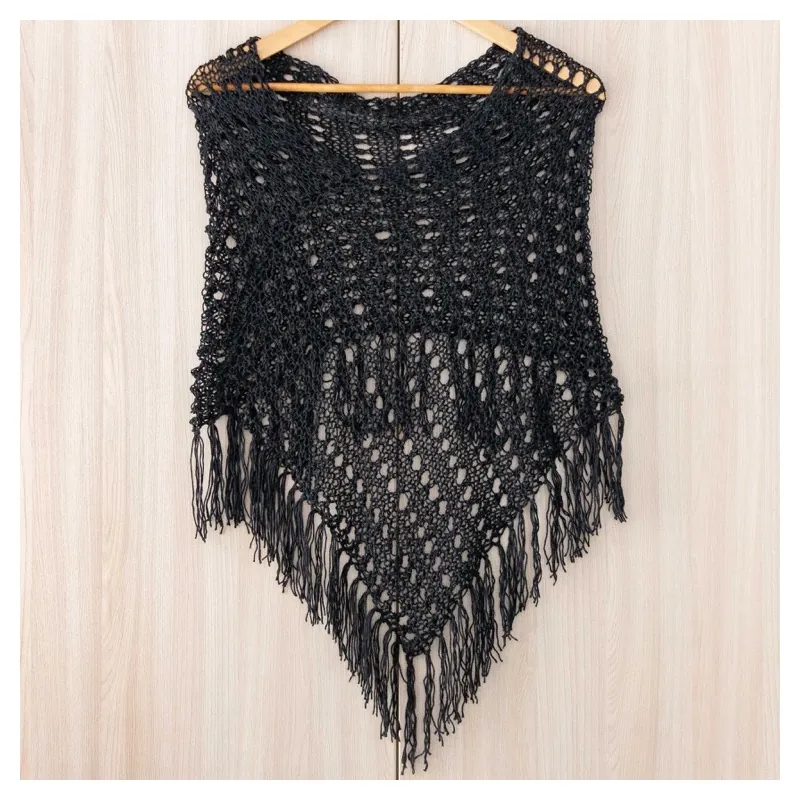 Summer Lace Tassels Poncho