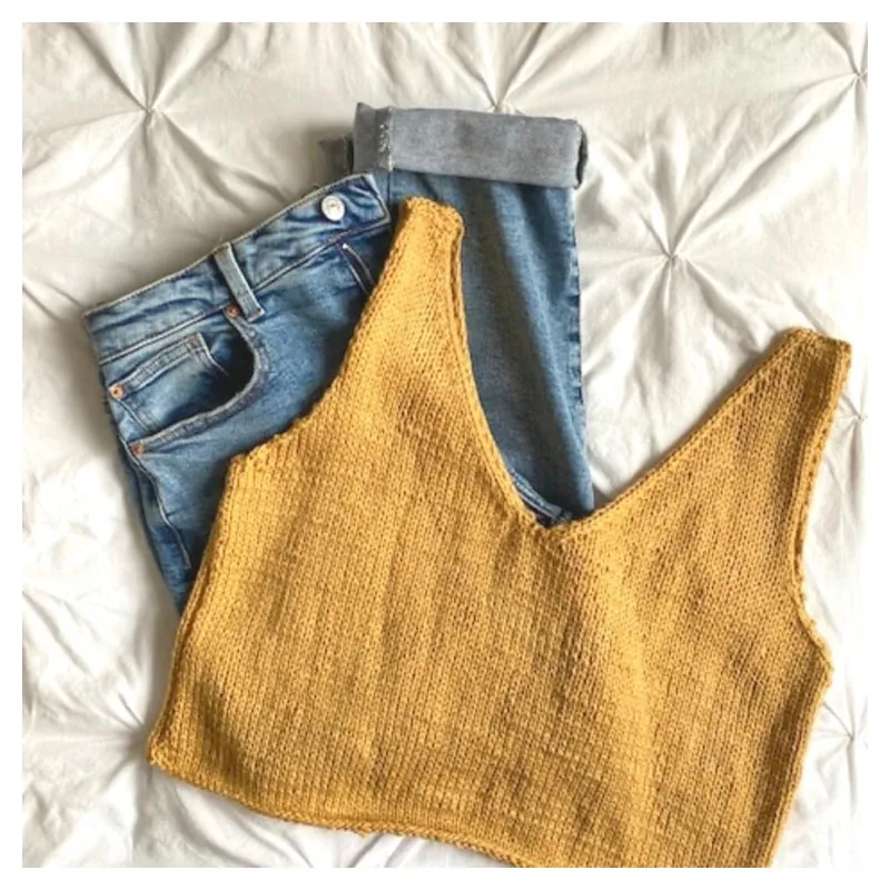 Hibiscus V-Neck Tank Top