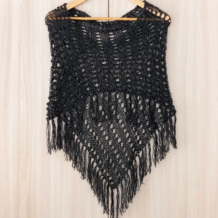 Summer Lace Tassels Poncho