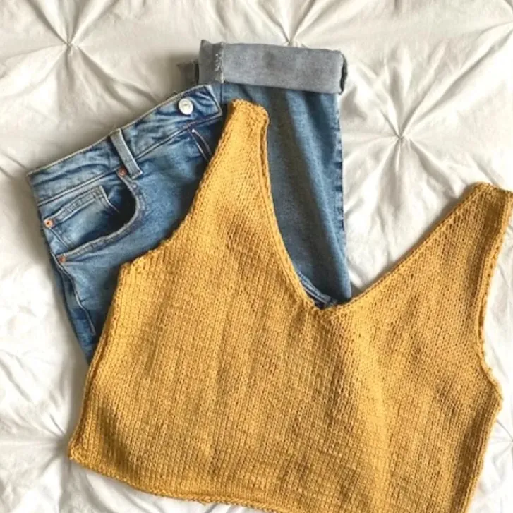 Hibiscus V-Neck Tank Top
