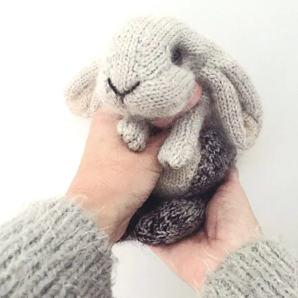 Holland Lop Rabbit Knitting Pattern
