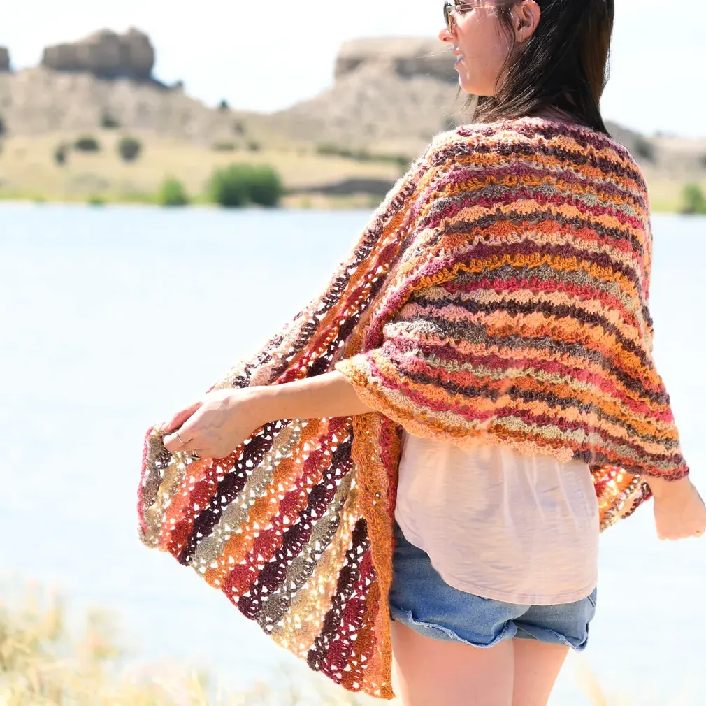 Isla Scalloped Wrap Crochet Pattern
