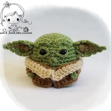 Round Plush Baby Yoda