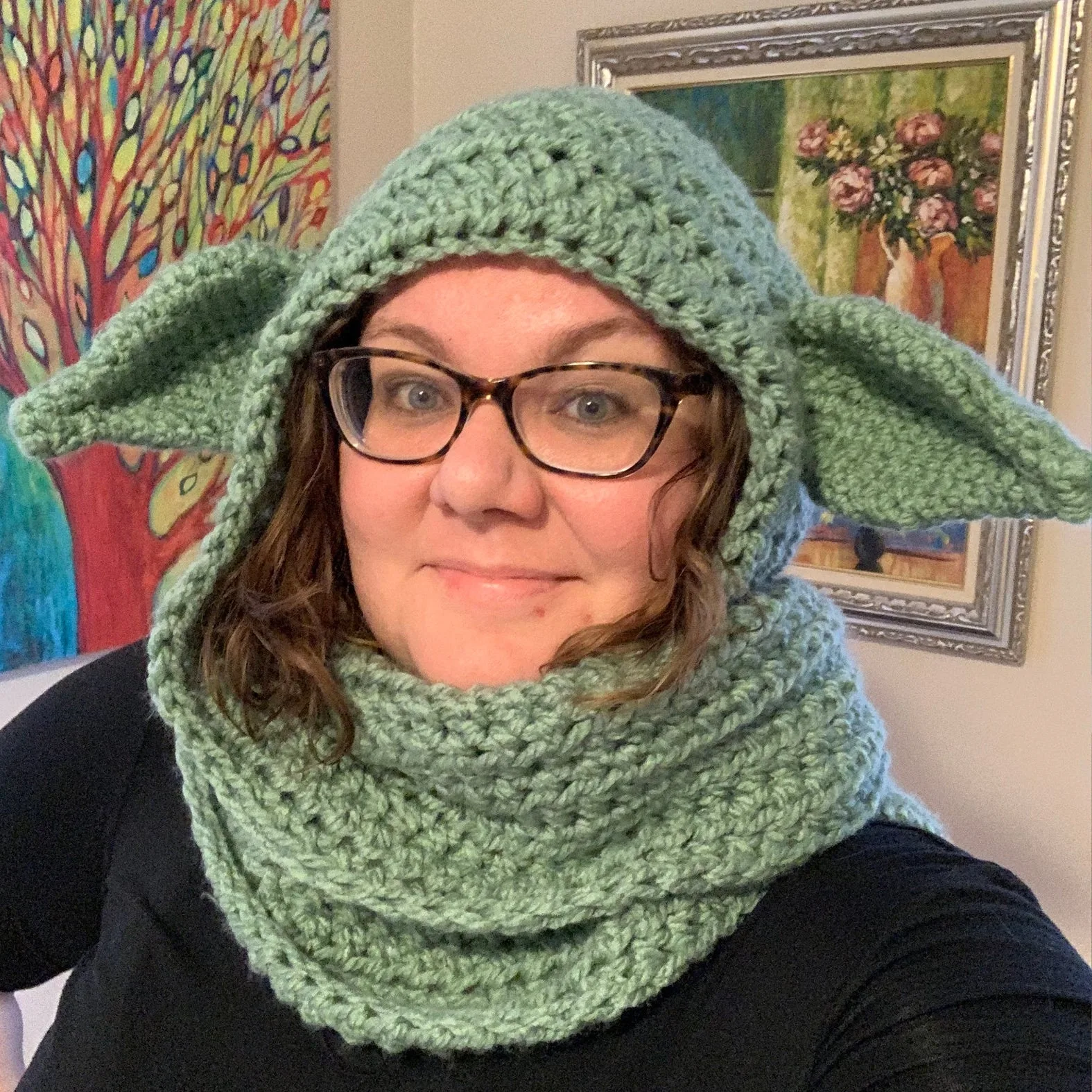 Alien Mentor Hooded Scarf