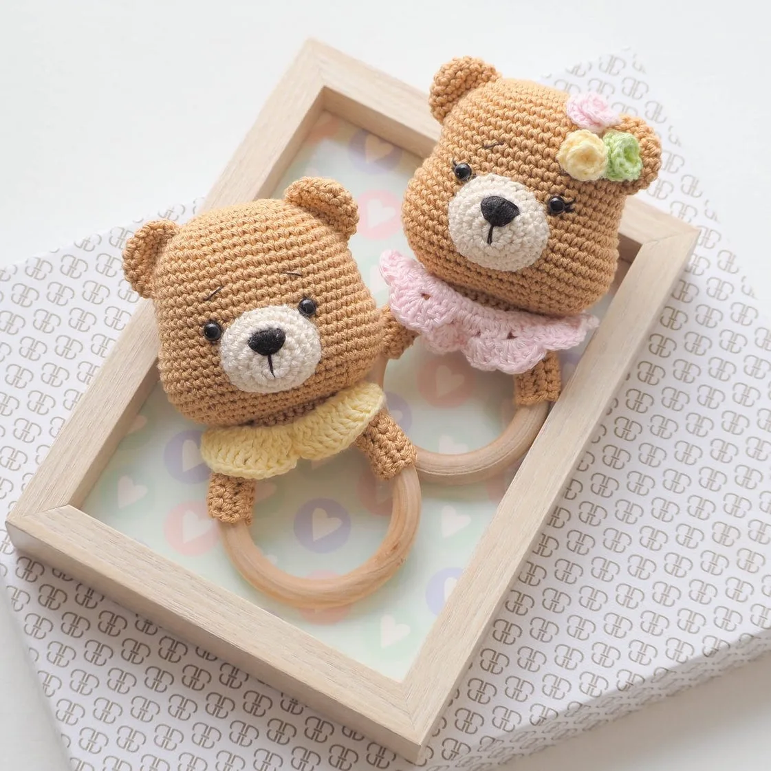 Crochet Bear Teether