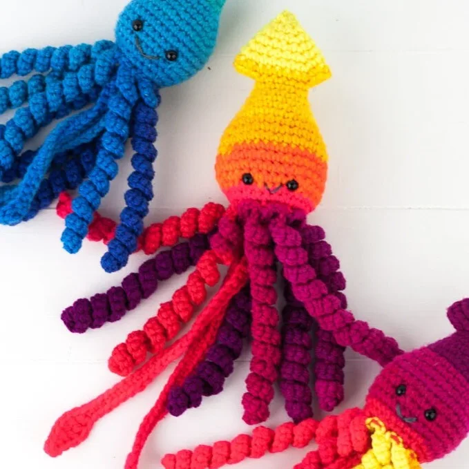 Preemie Crochet Squid