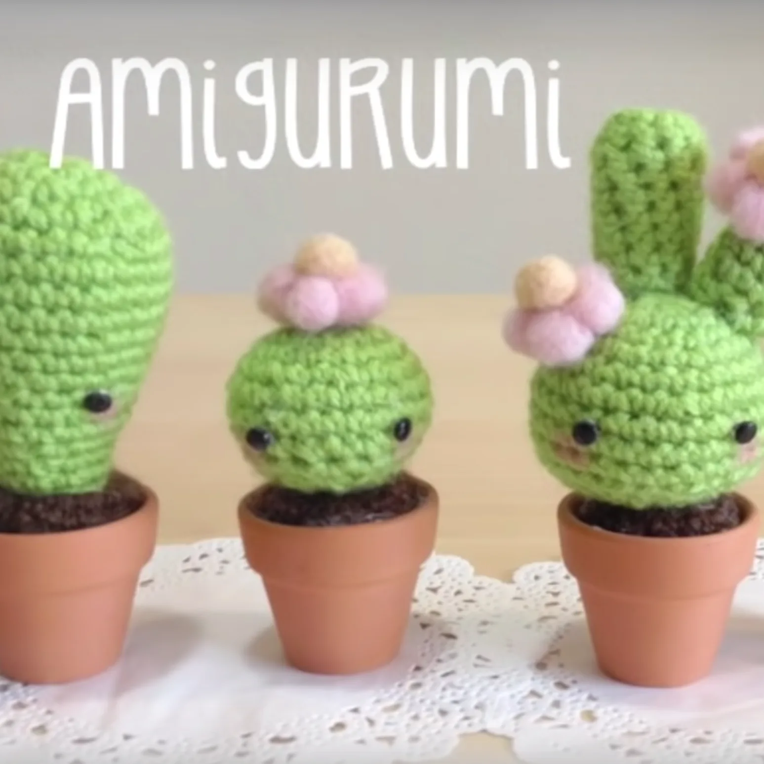 Amigurumi Crochet Kawaii Cactus
