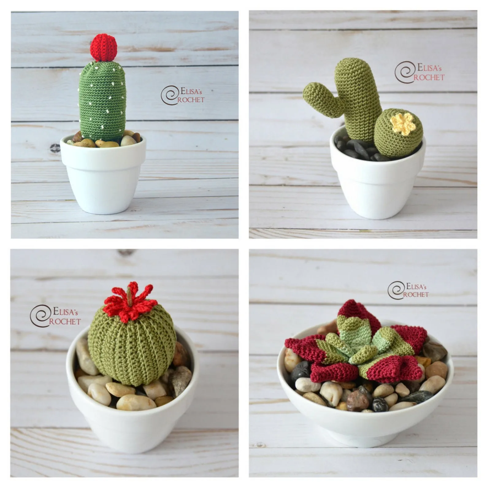 Simple Succulents by Elisa’s Crochet