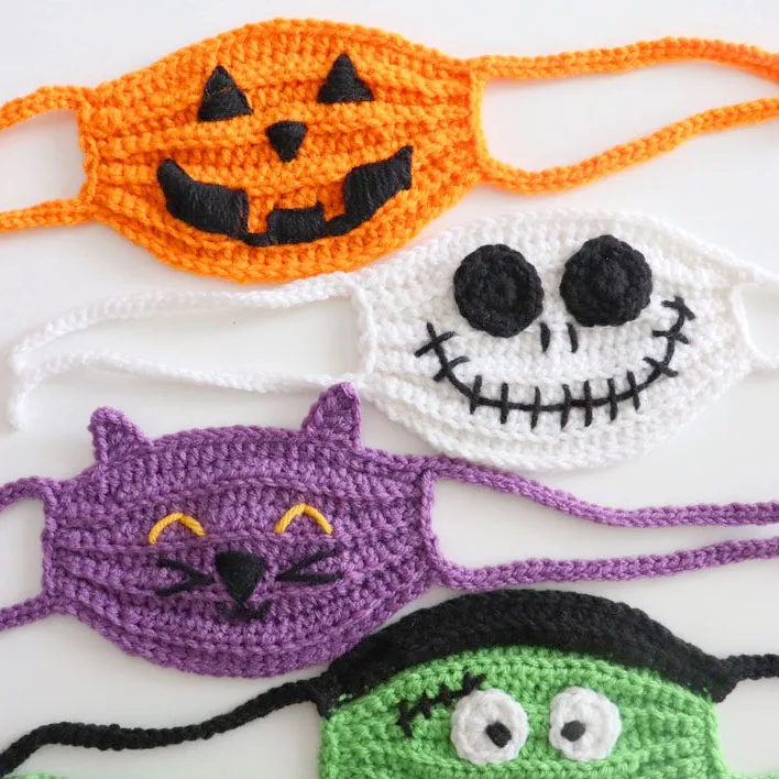 Halloween Crochet Face Masks