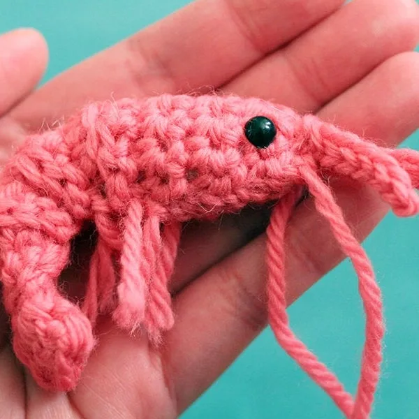 Shrimp Amigurumi Toy