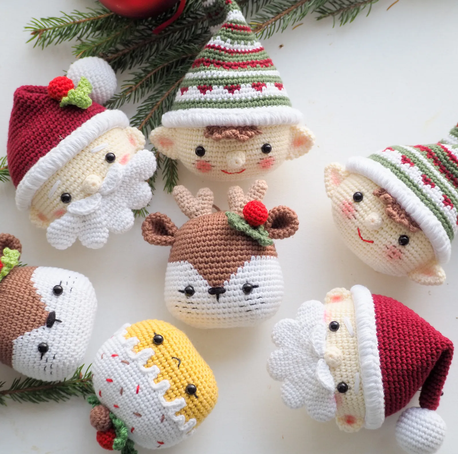 Crochet Christmas Decoration Set