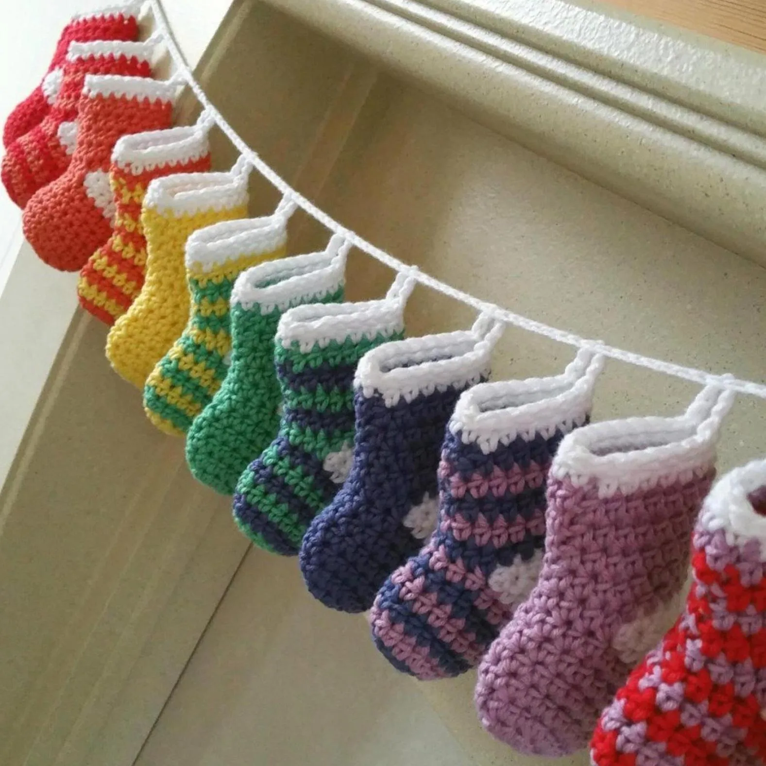 Mini Stocking Garland