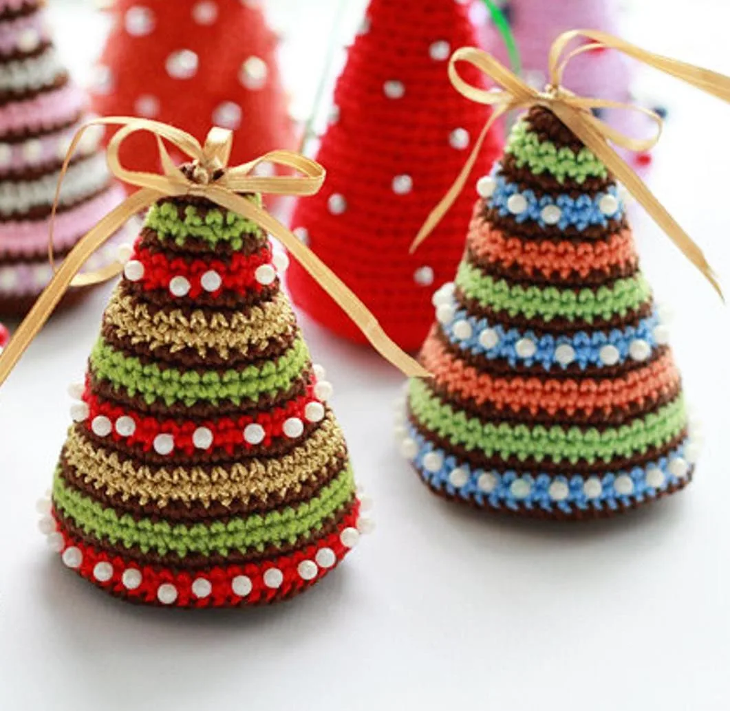 Little Colorful Christmas Trees