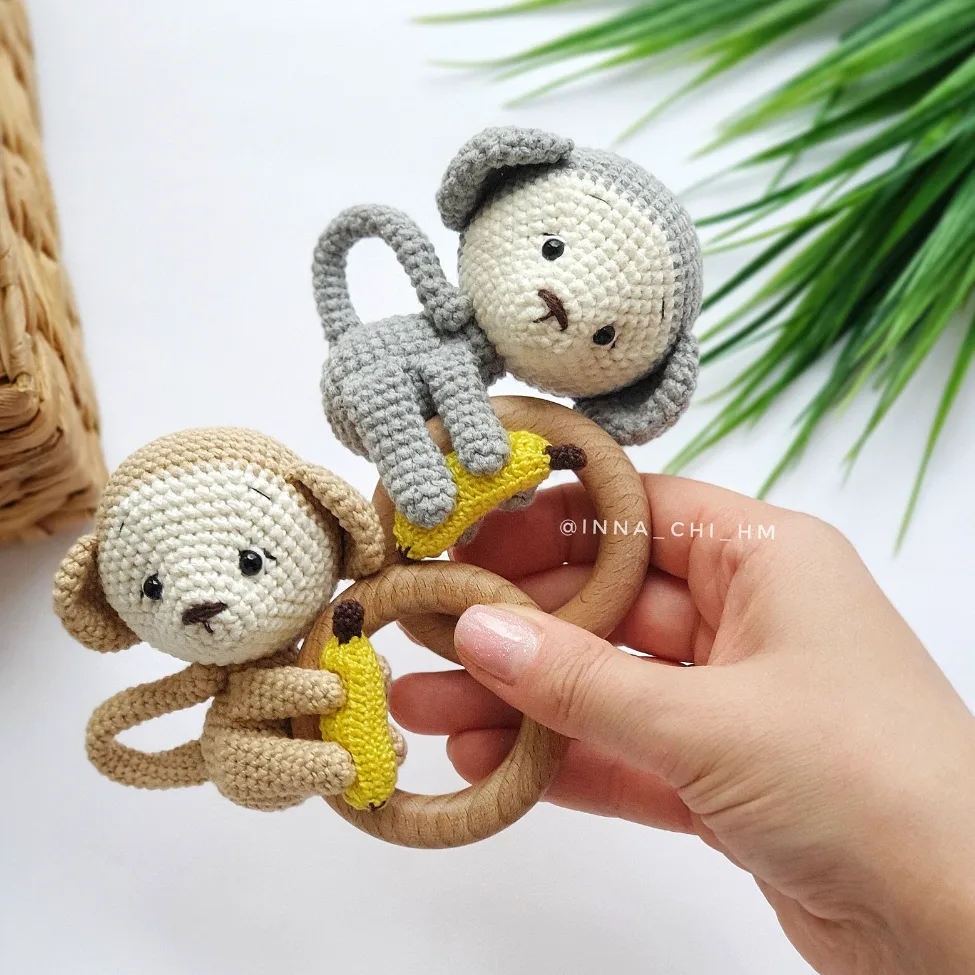 Monkey Baby Rattle