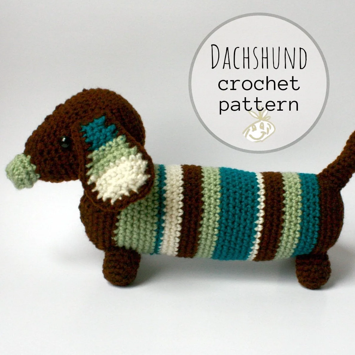 Striped Crochet Dachshund