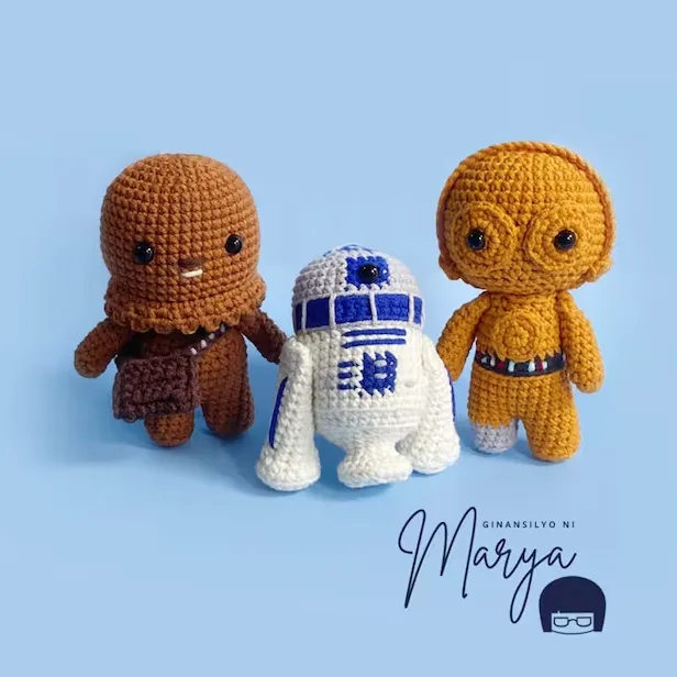 C3PO, R2D2 and Chewbacca