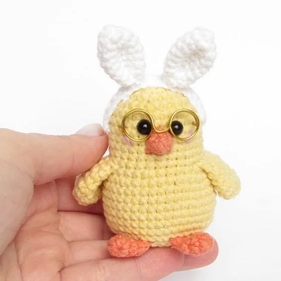 Easter Chick with Bunny Ears