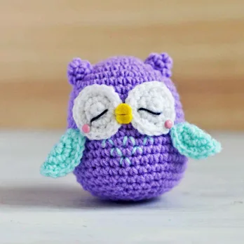 Sleepy Purple Owl