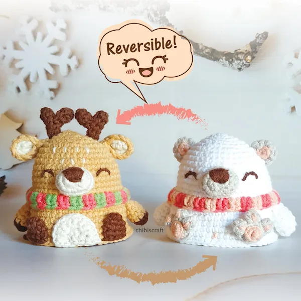 Reversible Reindeer And Polar Bear