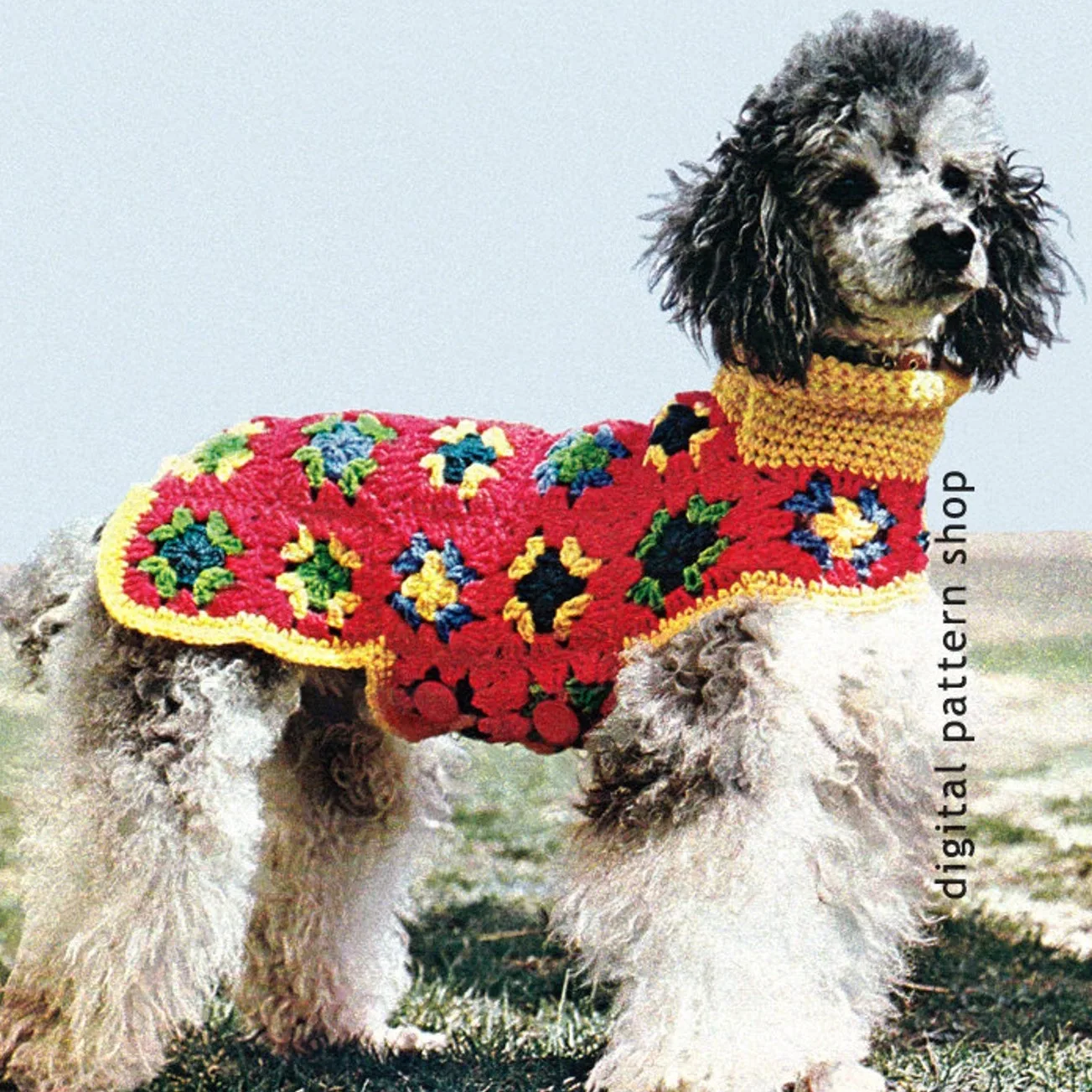 Granny Square Dog Coat