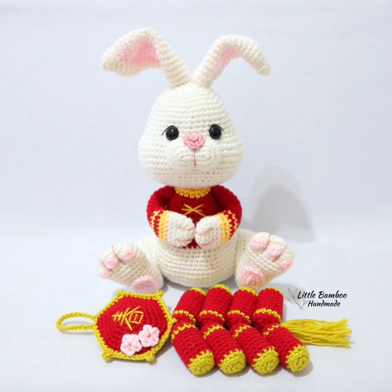 The Prosperity Rabbit and Firecracker Ornament