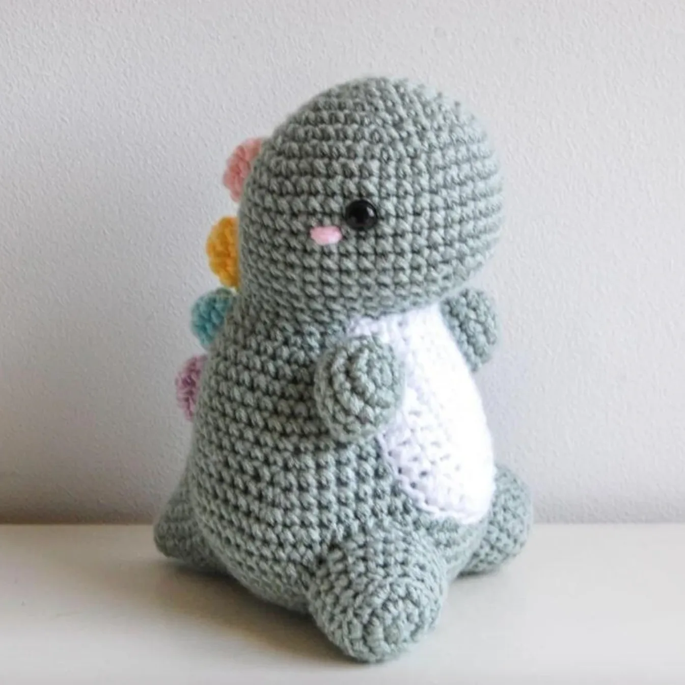 Crochet Chubby Dino Plushie