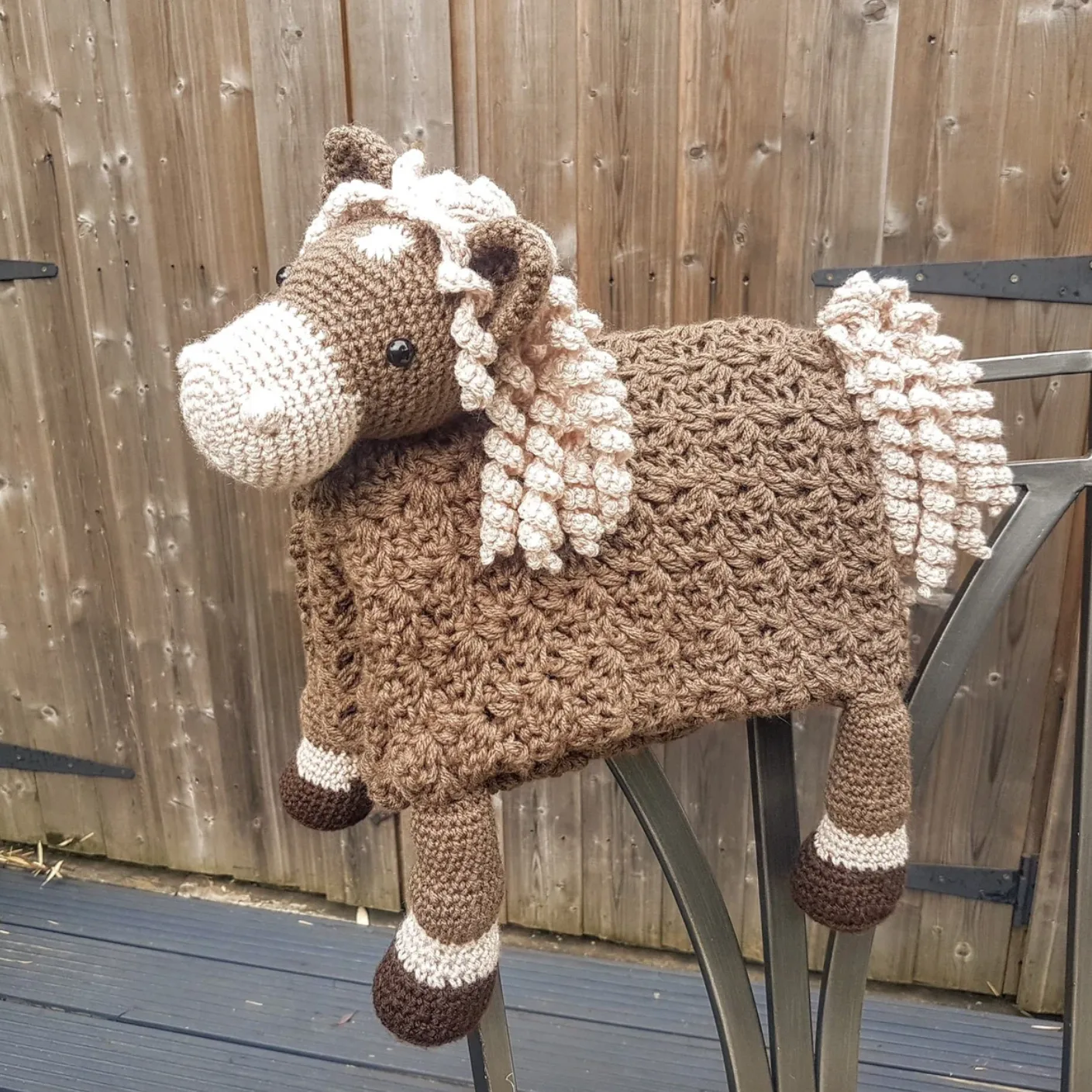 3-in-1 Farm Horse Baby Blanket