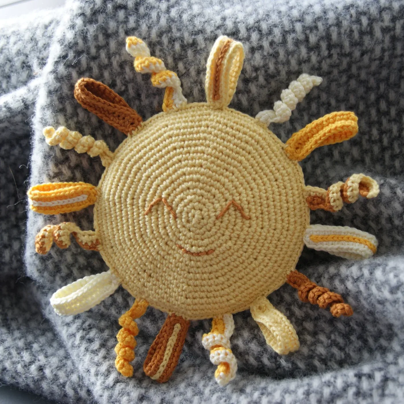 Happy Sun Baby Crinkle Toy