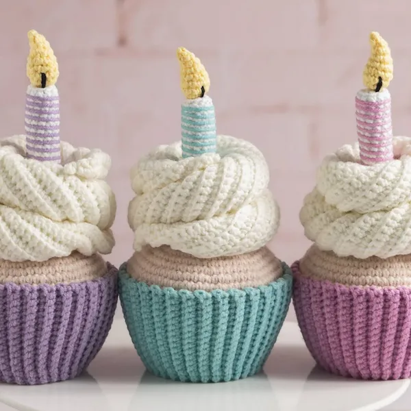 Birthday Crochet Cupcake