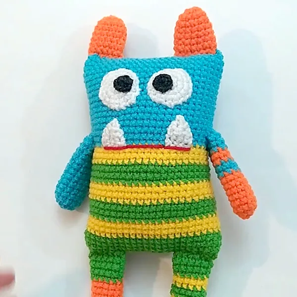 Easy Striped Monster (Video tutorial)