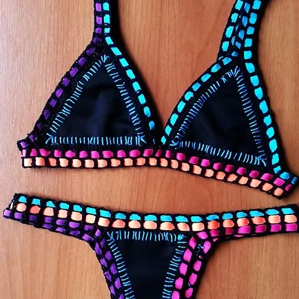 Lycra Crochet Swimsuit