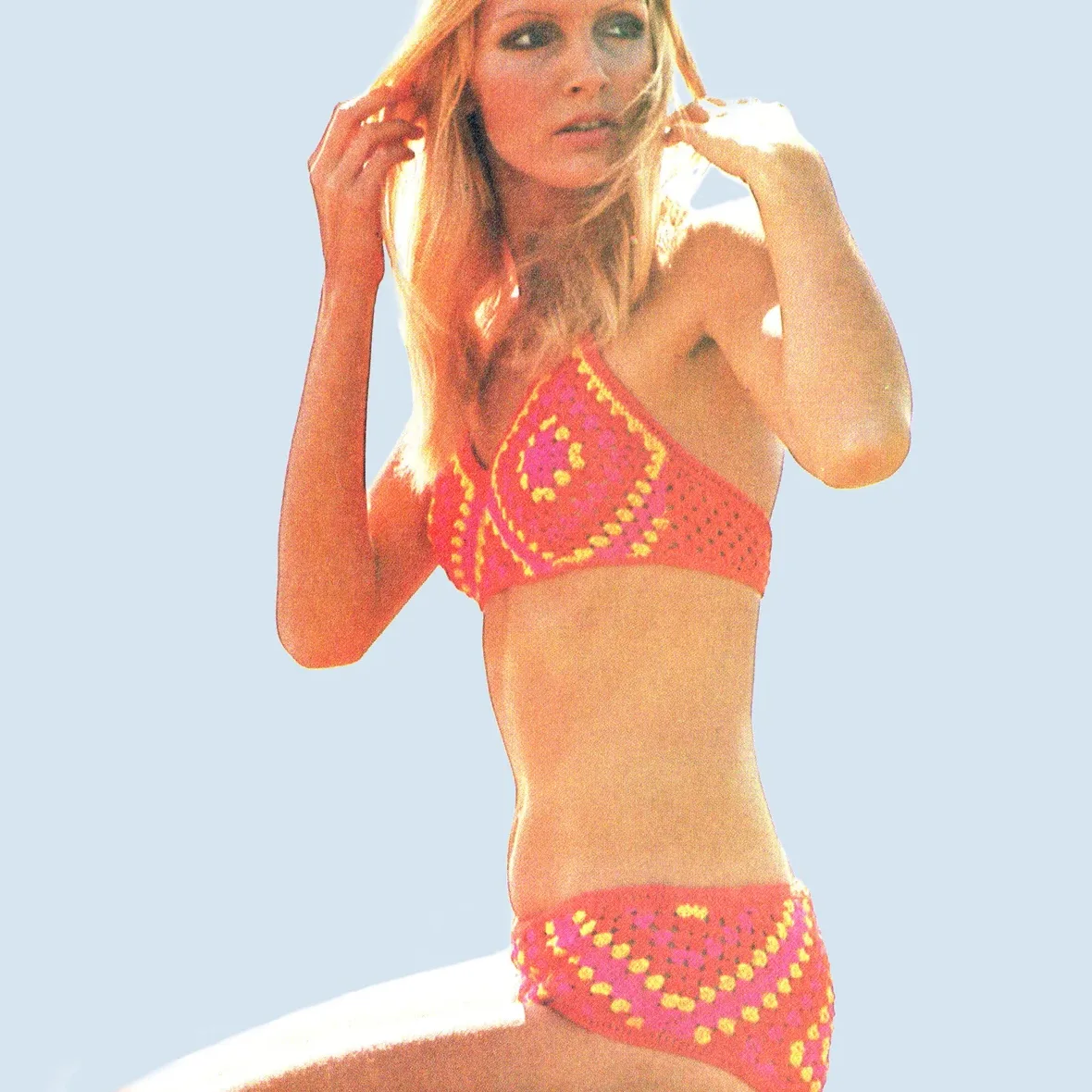 Vintage 1970 Crocheted Bikini Pattern