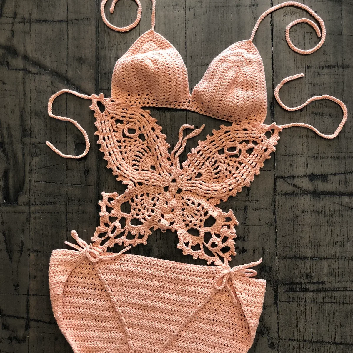 Crochet Butterfly Bathing Suit