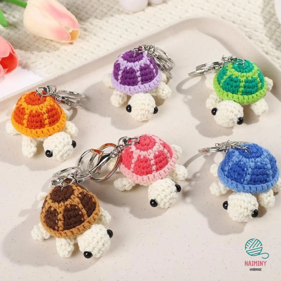 Colorful Turtle Keychain