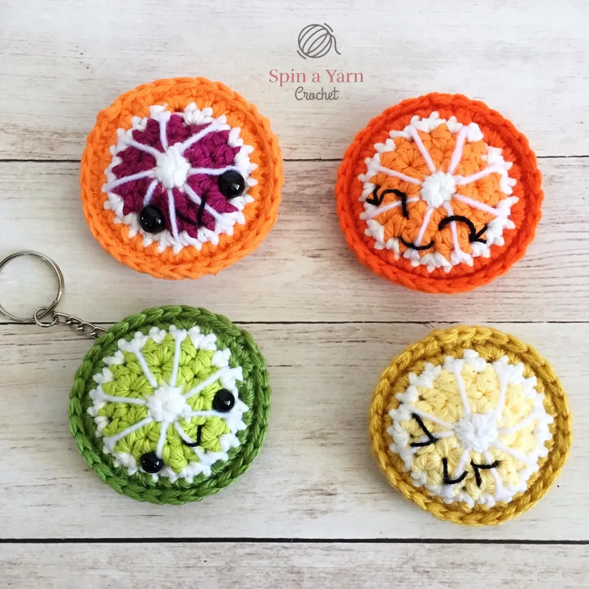 Citrus Fruit Keychain