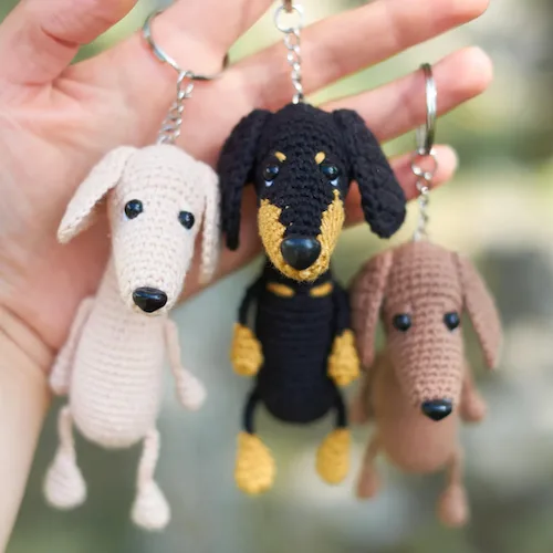 Dachshund Keychain Pattern