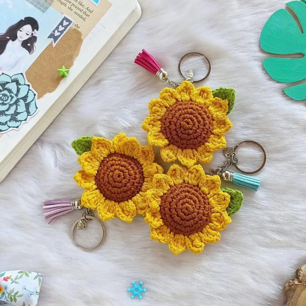 Sunflower Keychain